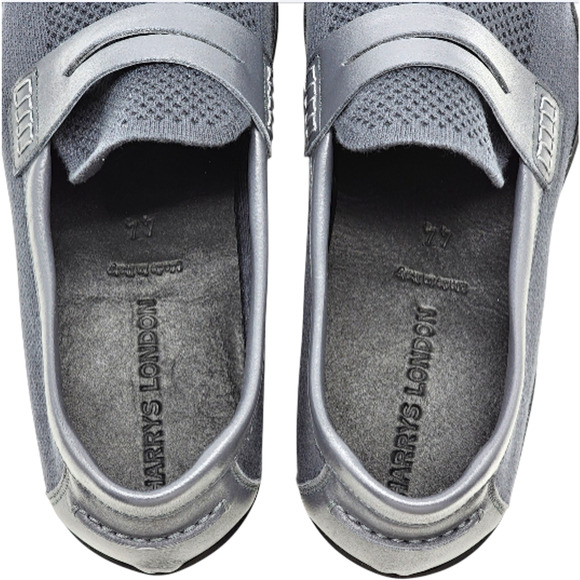 Harrys London Basel Knit Cotton Men\'s Loafers Charcoal US 11 EU 44 - New $495 main image 7